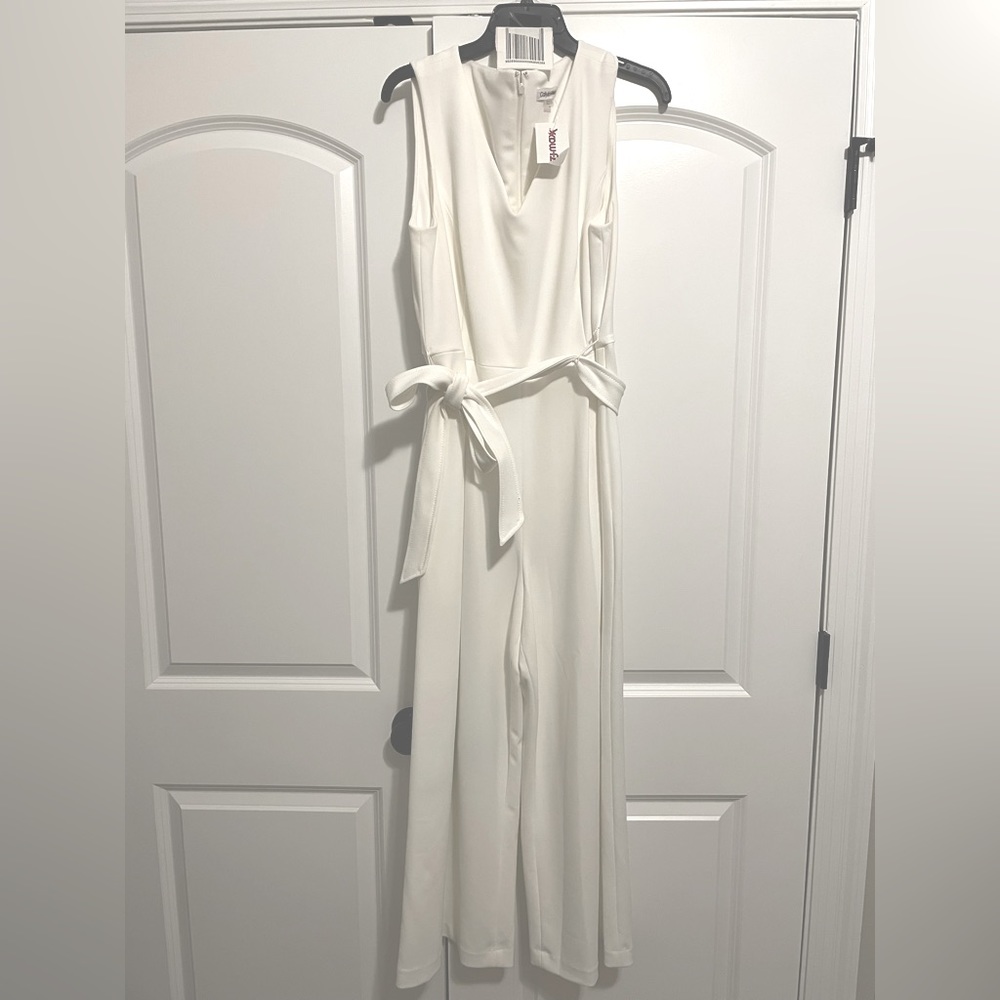 White bridal jumpsuit